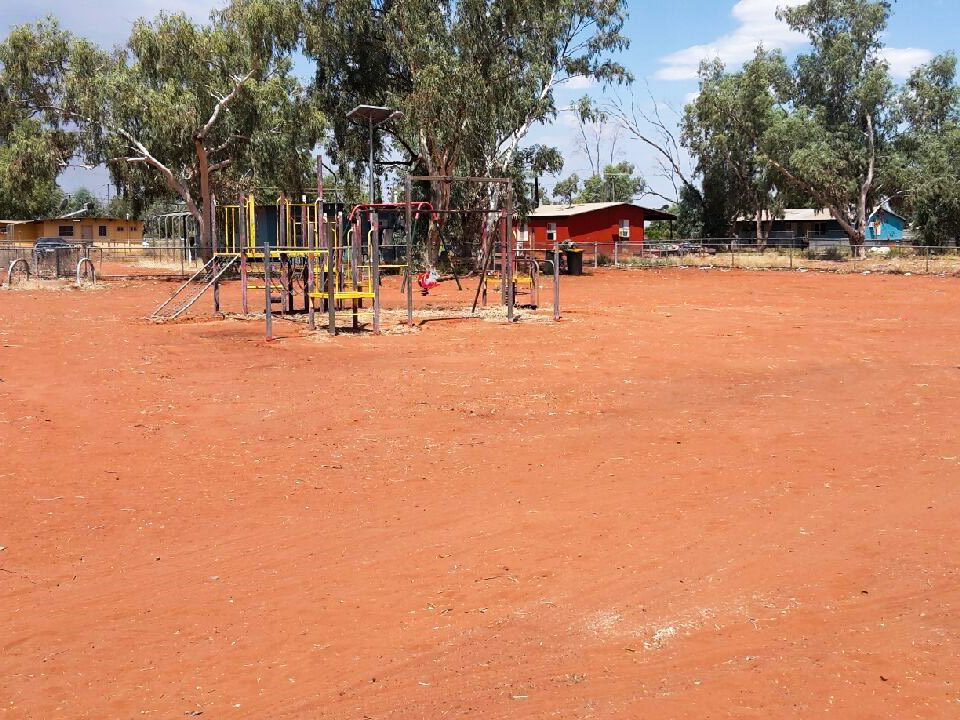 The playground area next to Aged Care.